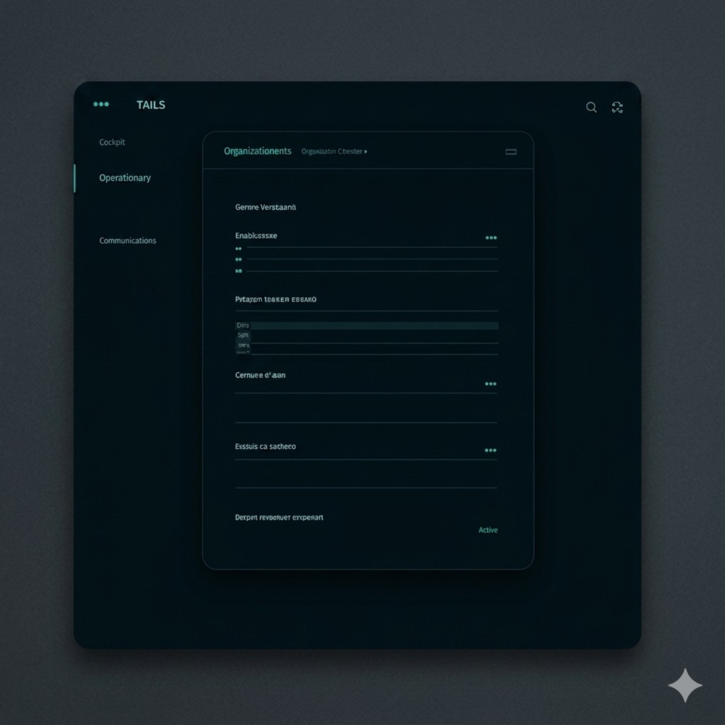 Template builder dark editor interface